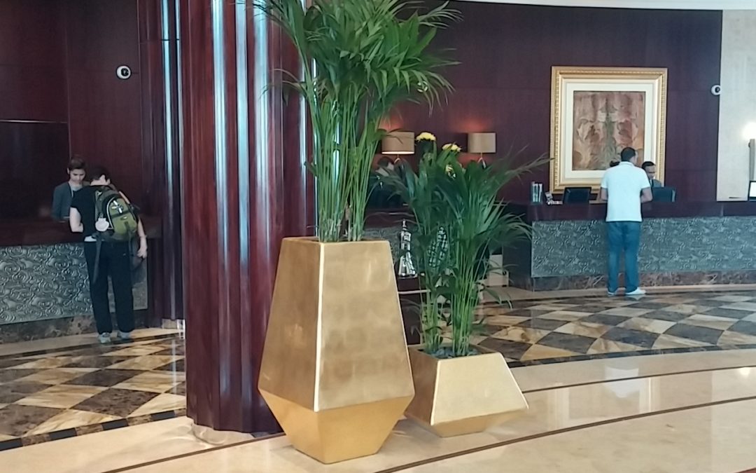 Effective Refurbishment Is Combining The Existing Concept With New Customized Plant Systems | Beach Rotana Lobby – Abu Dhabi