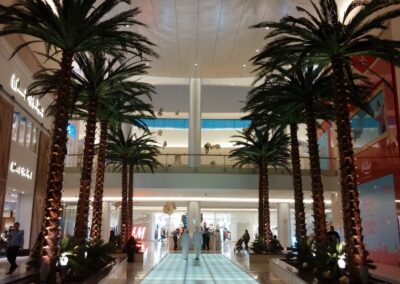 Impressive Preserved Date Palms As A Welcome | Yas Mall
