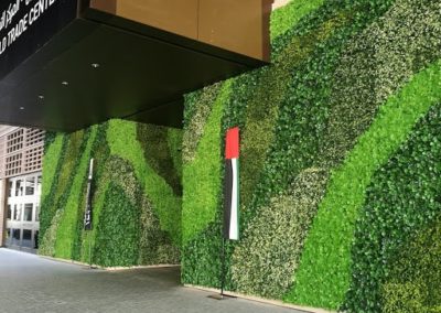 Distinctive Custom-Made UV Outdoor Artificial Green Wall | World Trade Center Abu Dhabi – The Mall