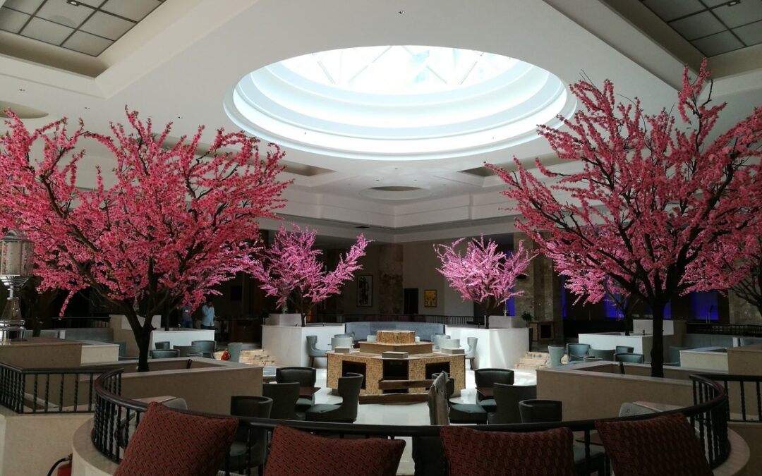Beautifully Customized Artificial Cherry Trees | Sheraton Hotel – Oman