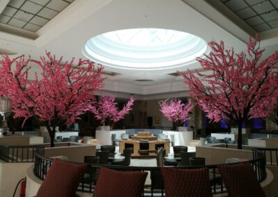 Beautifully Customized Artificial Cherry Trees | Sheraton Hotel – Oman