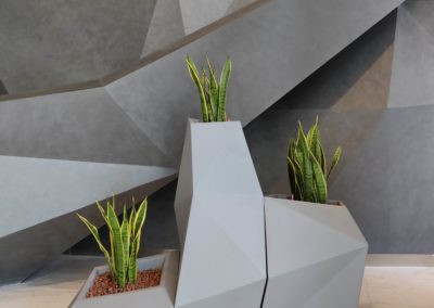 Exclusive Designer Pots with Hydroculture Plants | Al Mas Tower