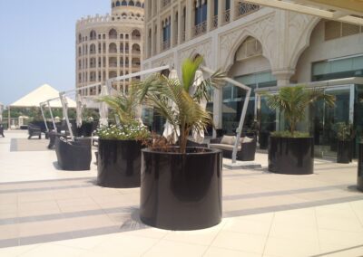 Luxurious XXL Outdoor Rotational Pots and Designer Illuminated Vases | Waldorf Astoria – Ras Al Khaimah