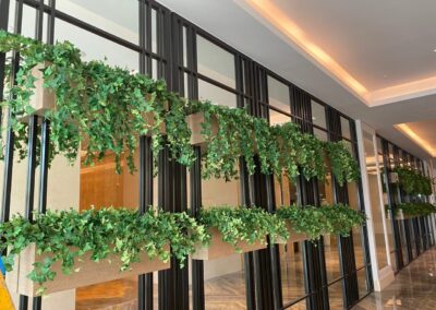 Sofitel The Obelisk Wafi Custom Artificial Trees with natural trunk artificial plants natural plants custom GRC pots
