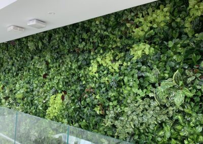 Midfield Airport Lounge artificial green wall