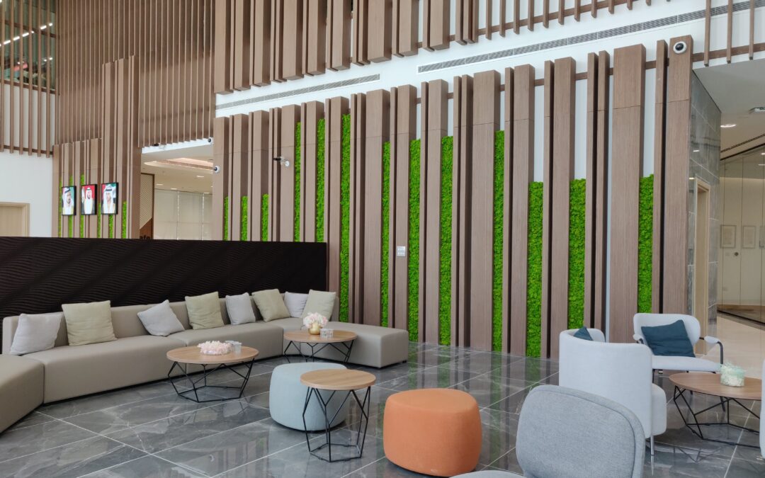 Splendid Feature with Preserved Moss Wall | Awqaf and Minors Affairs Foundation (AMAF)