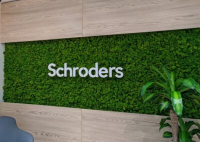 Schroders Preserved Moss Wall