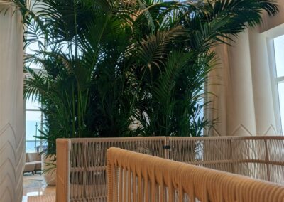 Sofitel The Obelisk Wafi Custom Artificial Trees with natural trunk artificial plants natural plants custom GRC pots