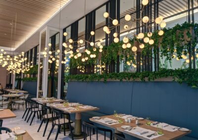 Sofitel The Obelisk Wafi Custom Artificial Trees with natural trunk artificial plants natural plants custom GRC pots